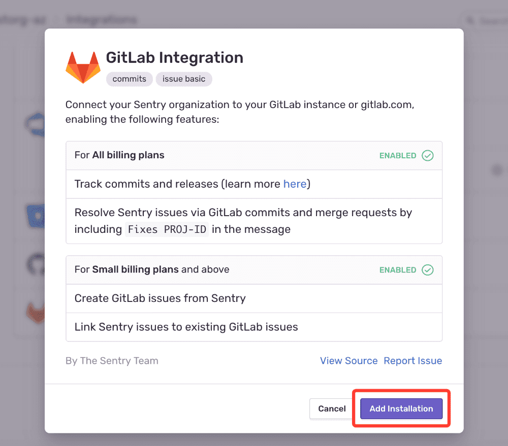 Connect Sentry to a GitLab instance